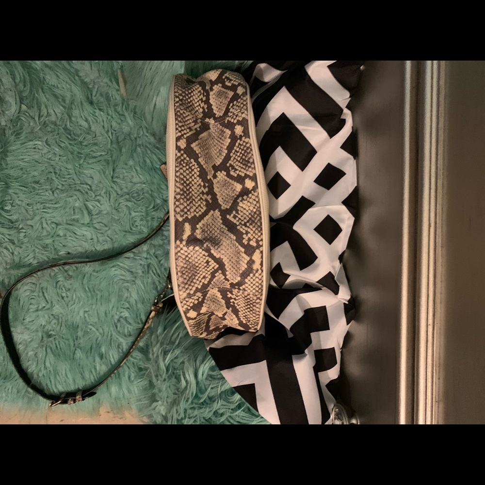 Coach Hobo Bag Mint Black White Snake - Picture 4 of 11